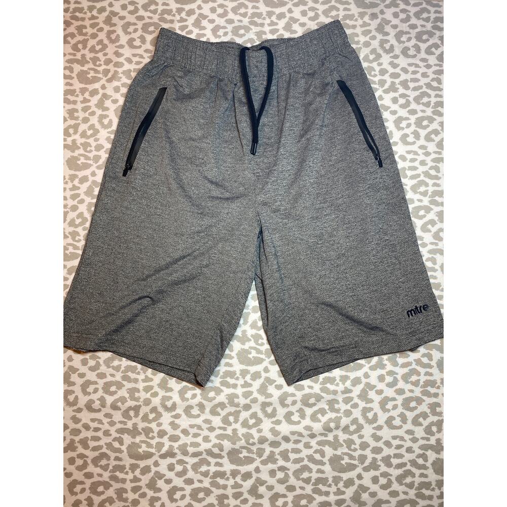 Mitre Men’s ProFlow Athletic Shorts – Gray – Size Small